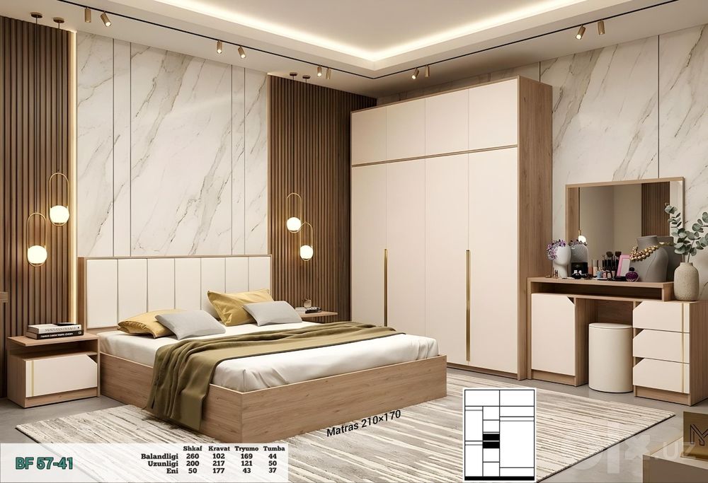 Mebel spalniy garnitura kamplekt hay tek