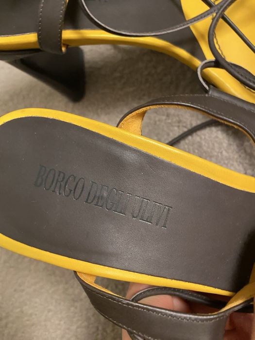 Sandale 38 piele designer Borgo degli Ulivi