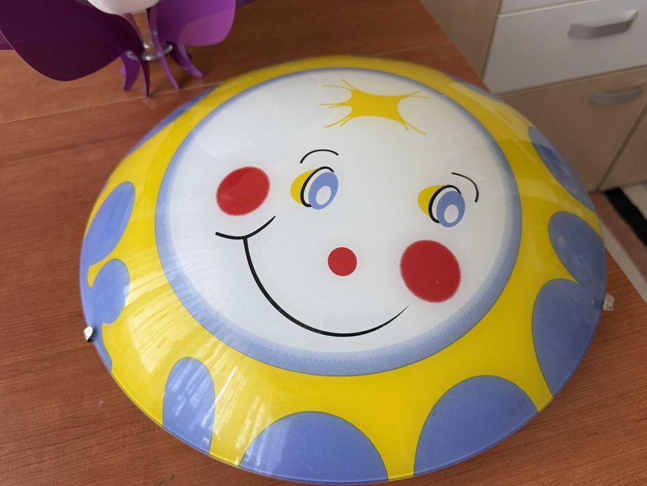 Set 2 corpuri de iluminat din sticlă pentru copii (E27)