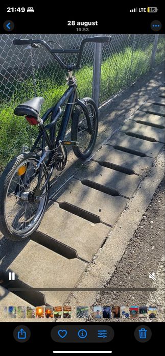 Vând bicicleta BMX nu a fost folosit mult are frana pe fata