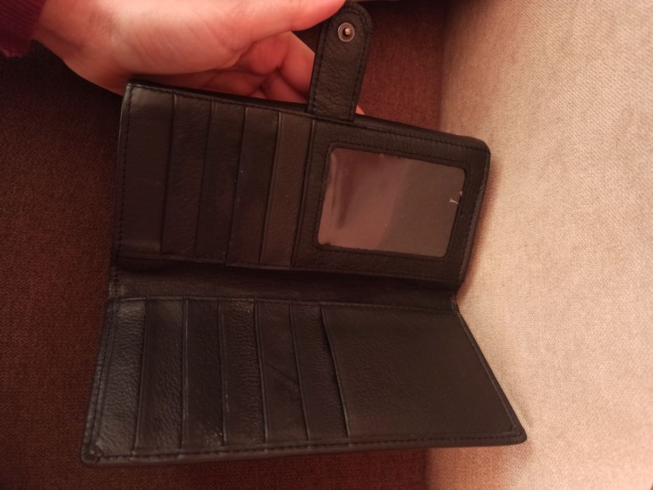 Дамско портмоне естествена кожа