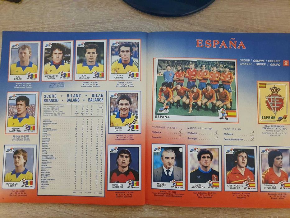 Album Euro 84 Panini, complet.