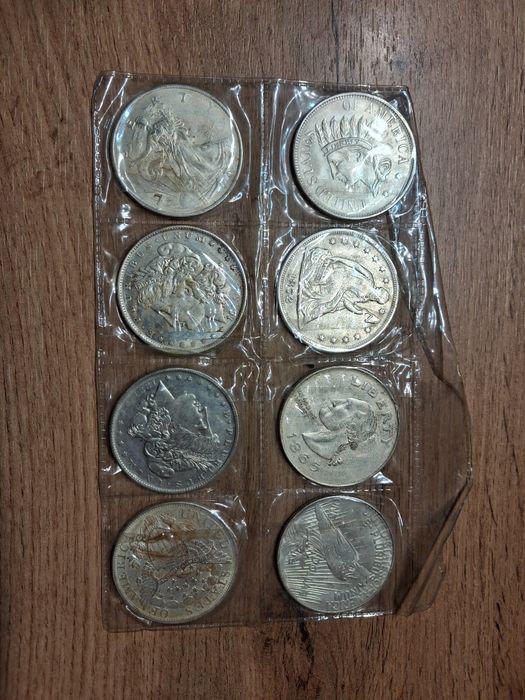 Монети от 1795г част от тях сребърни