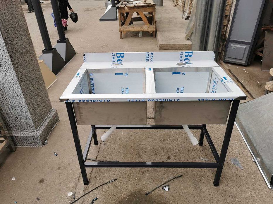 Мойка моечная ванна moyka нержавейка nerjaveyka кафе oshxona стол stol