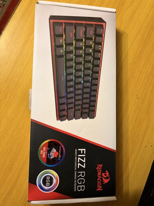 Vand Tastatura Gaming Redragon Fizz Black RGB Mecanica Red Switch