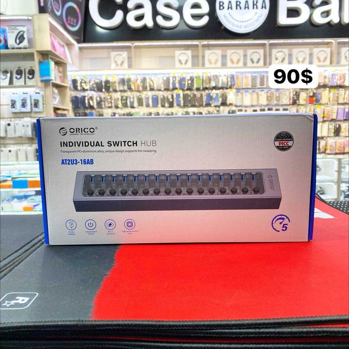 a28electronics - usb hub Orico 7 портов с дополнительным питанием