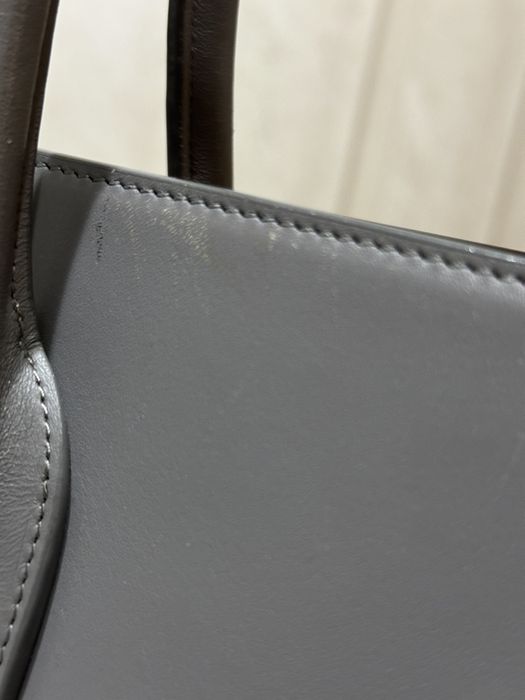 Дамска кожена чанта Saint Laurent Sac De Jour Large / Grey