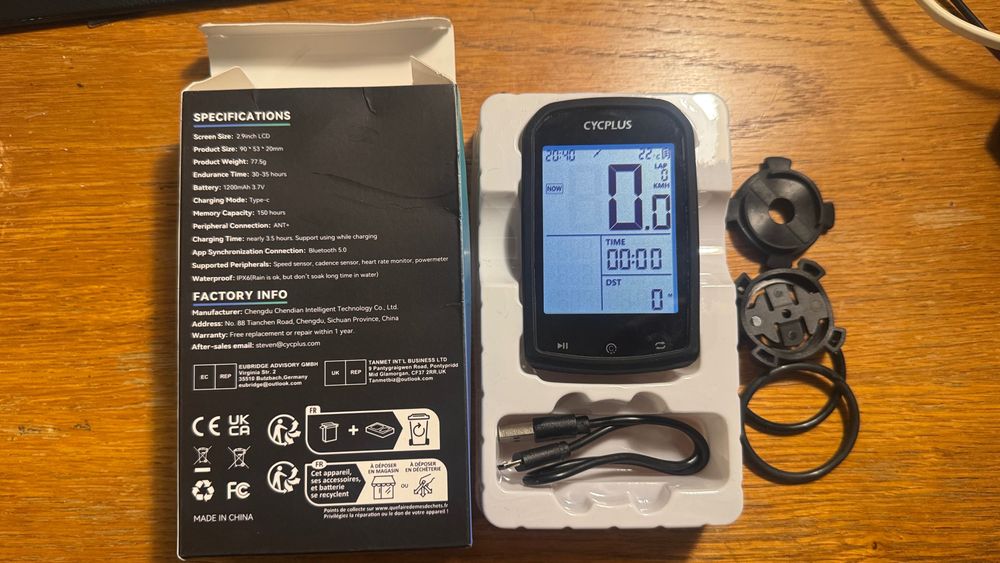 Gps Cycplus m1 ciclocomputer bicicleta bluetooth strava ant