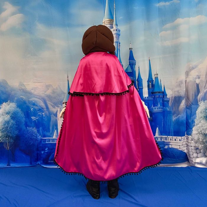 Costum mascotă Frozen Anna Princess 3D premium, realizat la comandă