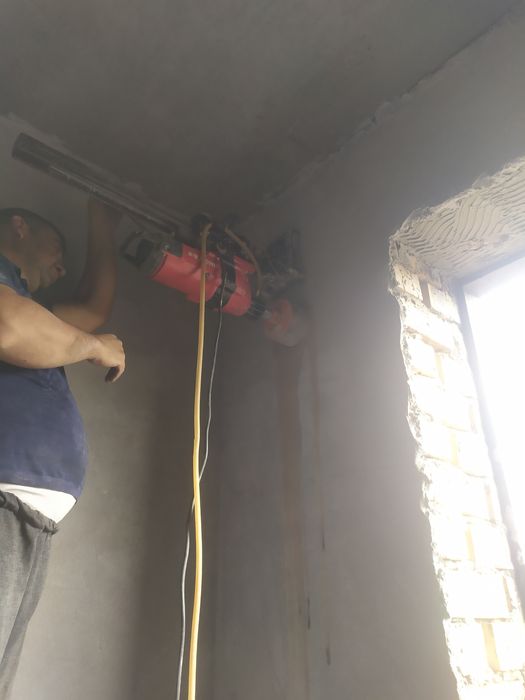 Perferator xizmatlari, Beton buzish, kesish, Almazda teshik teshamiz,