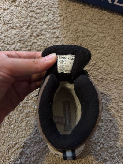 Зимние ботинки индиго