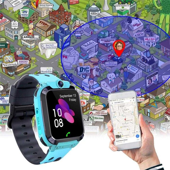 Детски часовник- телефон с GPS тракер LBS Smart 5