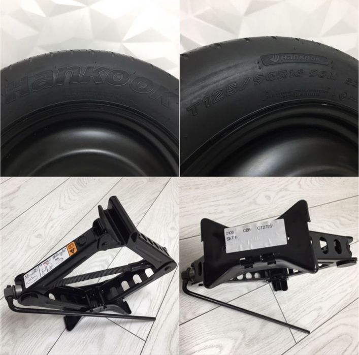 Kit Roata Rezerva Slim Ford 5x108 R16 Cric, Cheie Roti