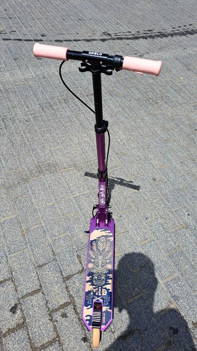 Trotinetă cu Suspensii şi Frâne pe Ghidon Mid 5 Violet Copii