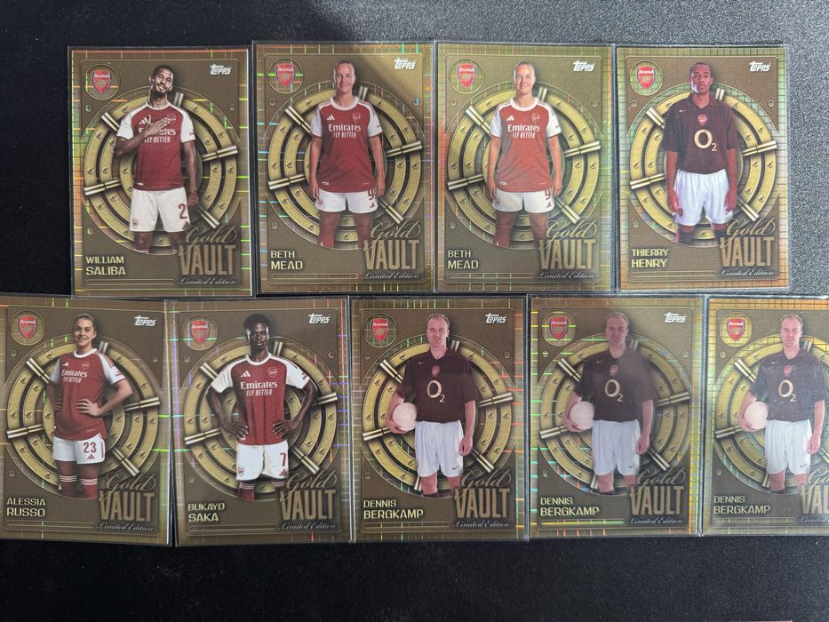 Premier League 25/26 номерирани карти / Gold Vault / Barcola / Messi