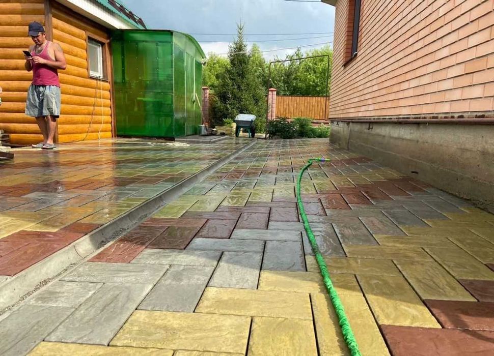 укладка брусчатки