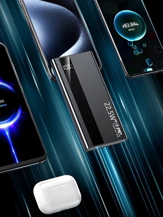 Powerbank Внешний аккумулятор 10 000 mA/h 22.W с быстрой зарядкой