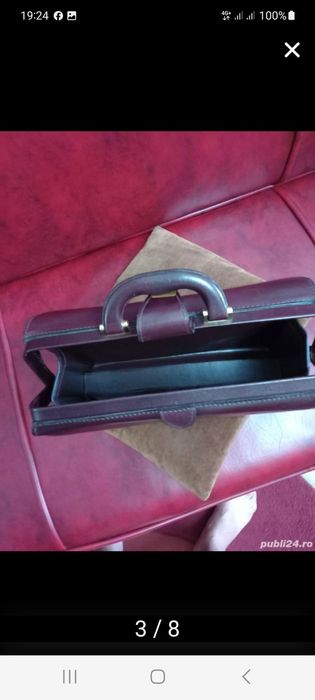 Vind Toscany Lather geanta doctor piele pe marom nouă