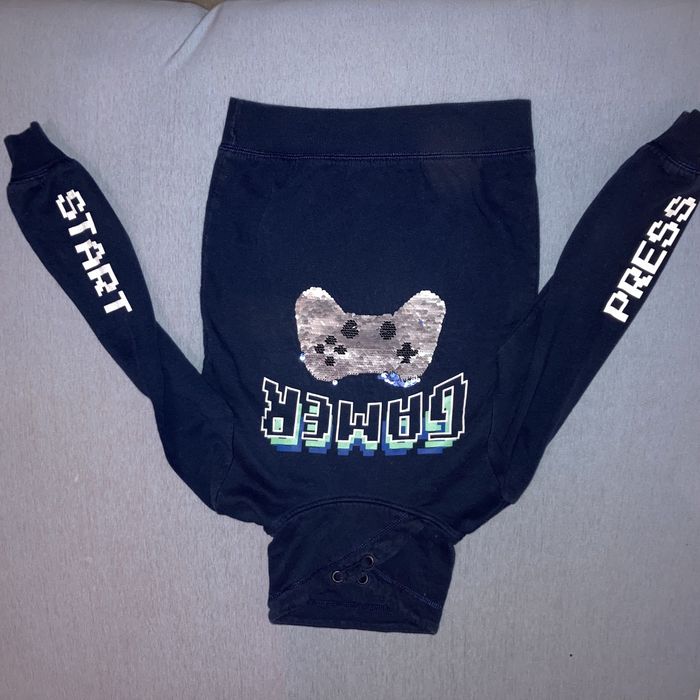 Hanorac H&M, marime 8-10 ani, model paiete reversibile