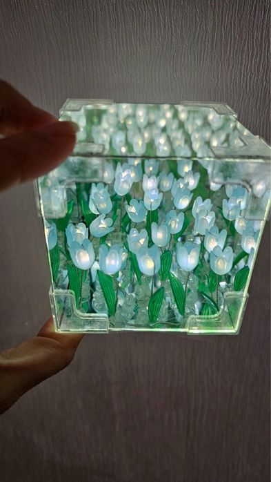 Ночники бесконечные 3д тюльпаны
