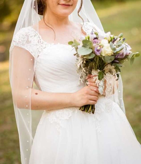 Rochie mireasa corset reglabil