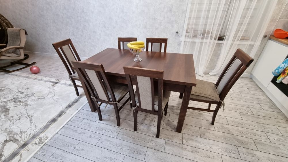Стол 140х80, 6 стульев