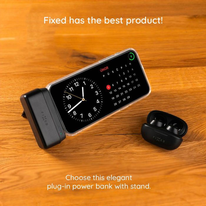 Външна преносима батерия FIXED ZEN 5 Plug-in Power Bank 5000 mAh USB-С