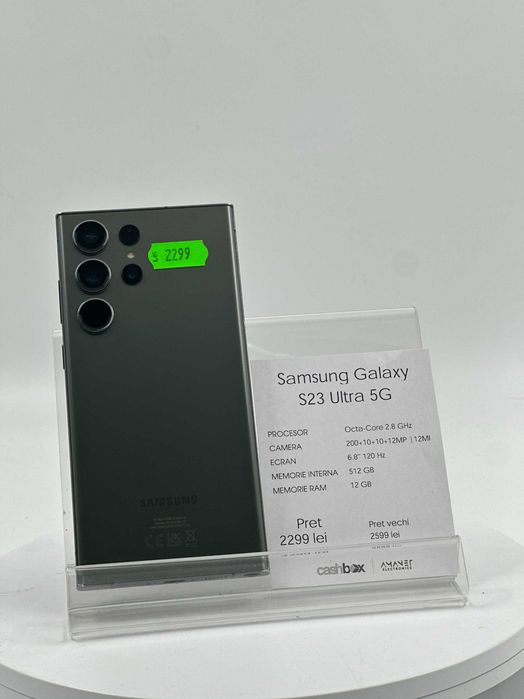 Samsung Galaxy S23 Ultra 512GB Garantie 24 Luni CashBox