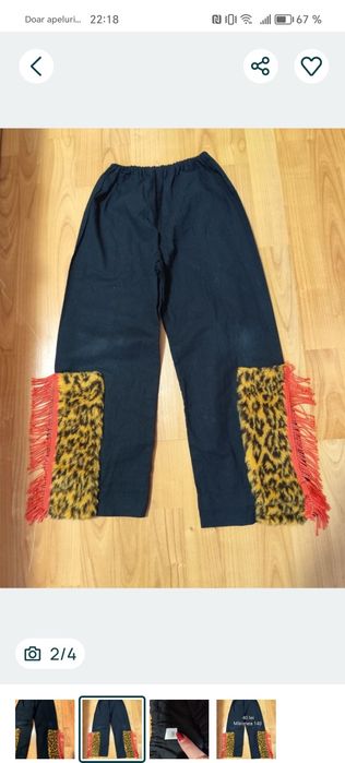 Pantaloni cu franjuri fete