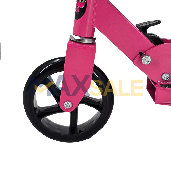 Детска тротинетка сгъваема скутер scooter розова многоцветна триколка