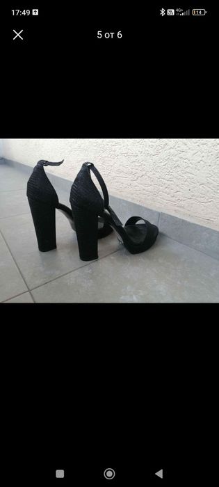 Летни обувки на ток