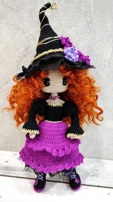 Кукла вязаная Ведьмочка