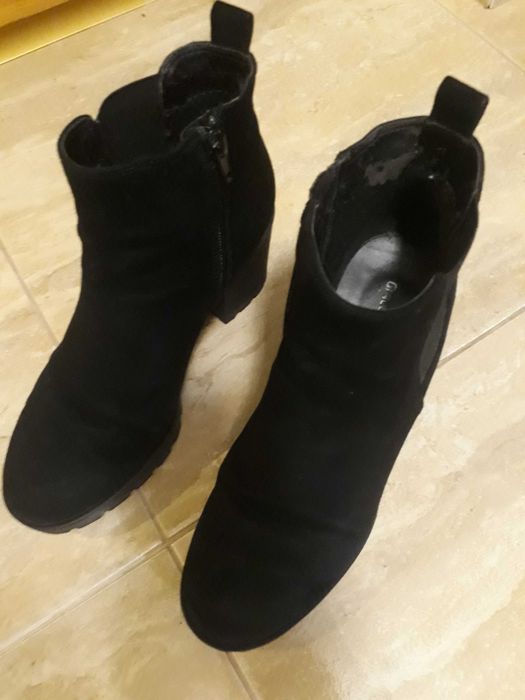 Botine toc gros 37 Deichmann