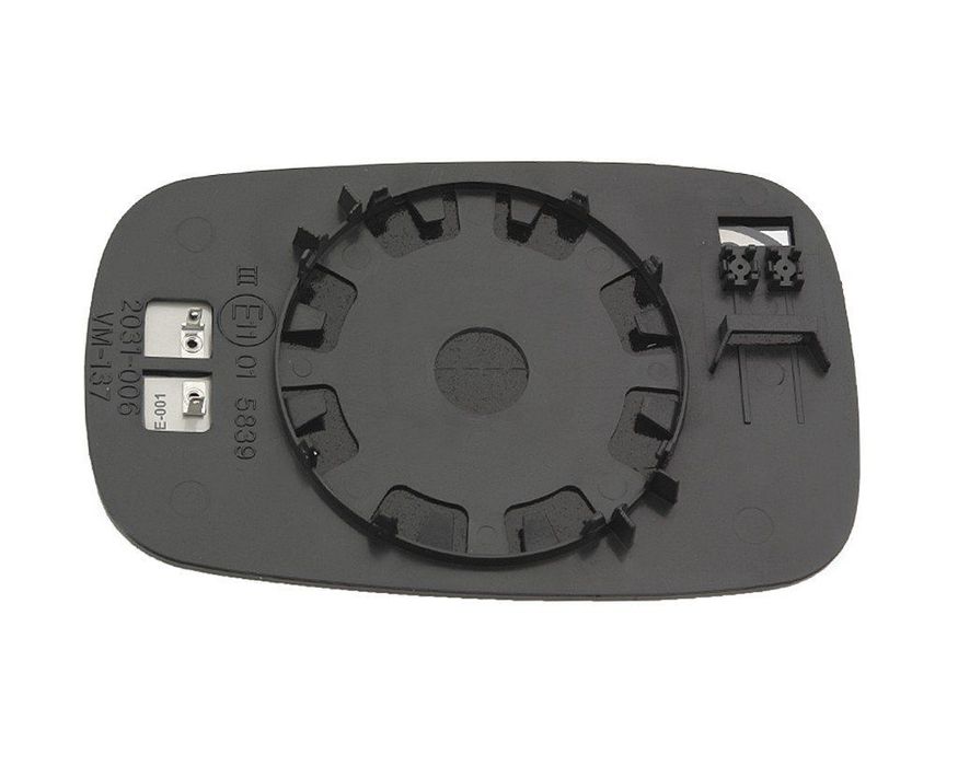 Geam oglinda Renault Laguna 2 (G), 03.2001-04.2005, Renault Laguna 2 (G), 03.2005-10.2007 , partea Stanga, culoare sticla cu culoare albastra , sticla asferica, cu incalzire, 7701049062, 6037545E