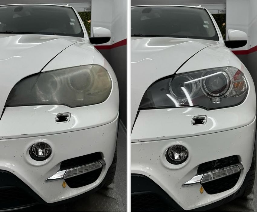 Полиране на фарове, затъмняване на стъкла, фолио