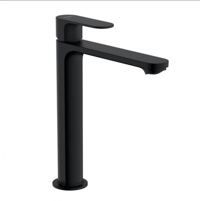 Смесител за умивалник висок HANSGROHE REBRIS S COOL START чер