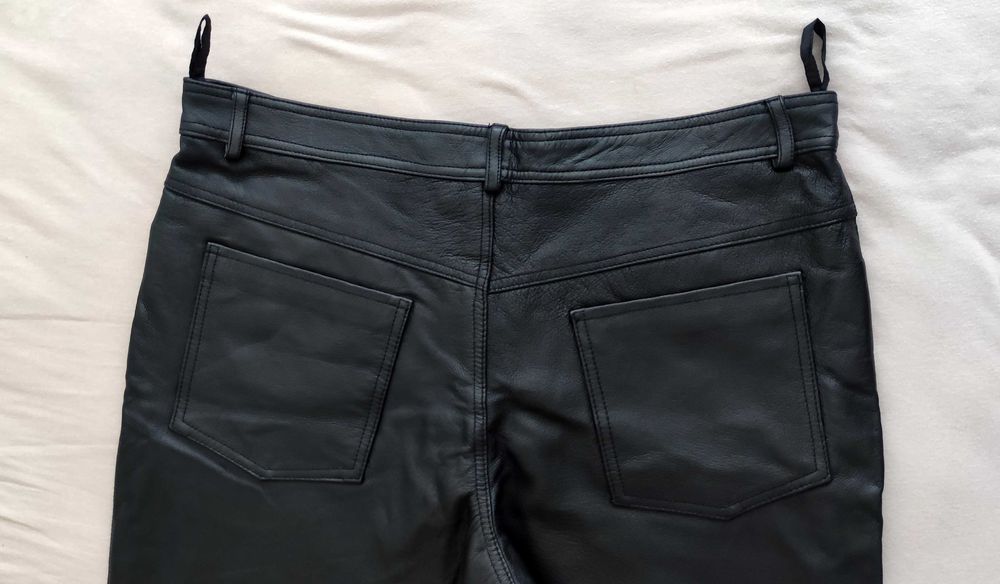 НОВ мъжки кожен панталон от естествена кожа JCC