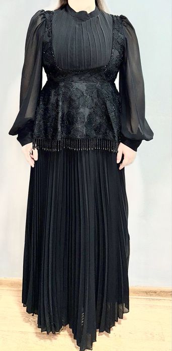 Zimmerman длинное платье, черное, L. 46-48