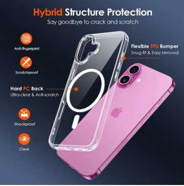 Husa iPhone 17 MagSafe Transparenta Luxury