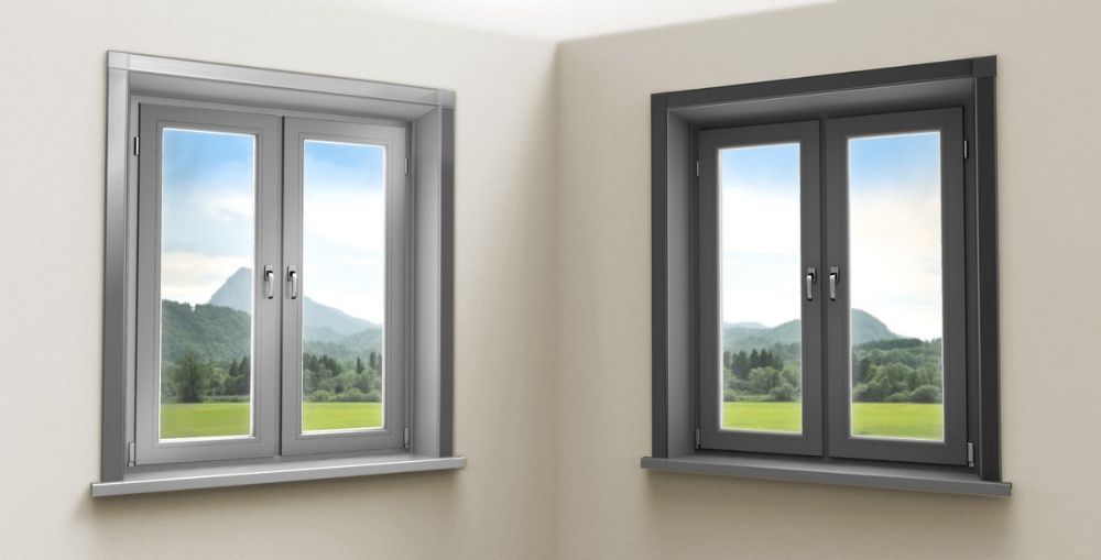 Окна серого цвета фото Окна серого цвета фото