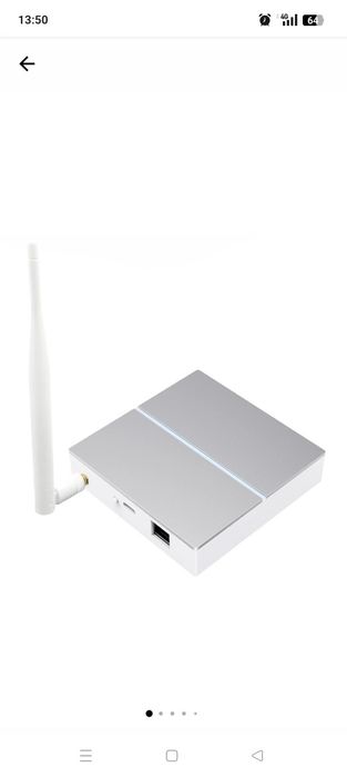 Hub Gateway Tuya ZigBee cu antena, hub mesh cu fir pentru automatizarea casei, functioneaza cu Alexa si Google Home