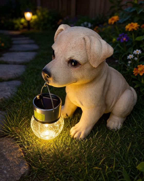 Lampa solară cățel