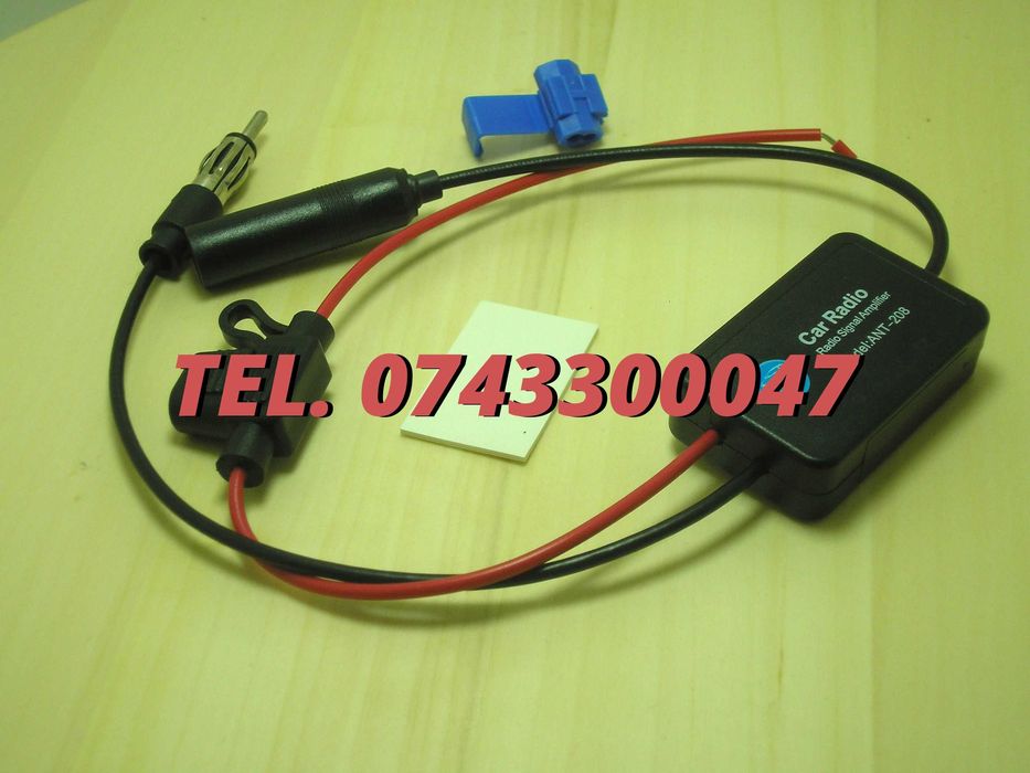 Amplificator Pentru Semnal Antena Radio Auto Fm 12v