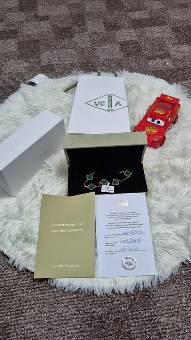 Bratara Van Cleef & Arpels Malachite Yellow Gold