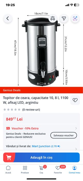 Topitor ceara de lumanari