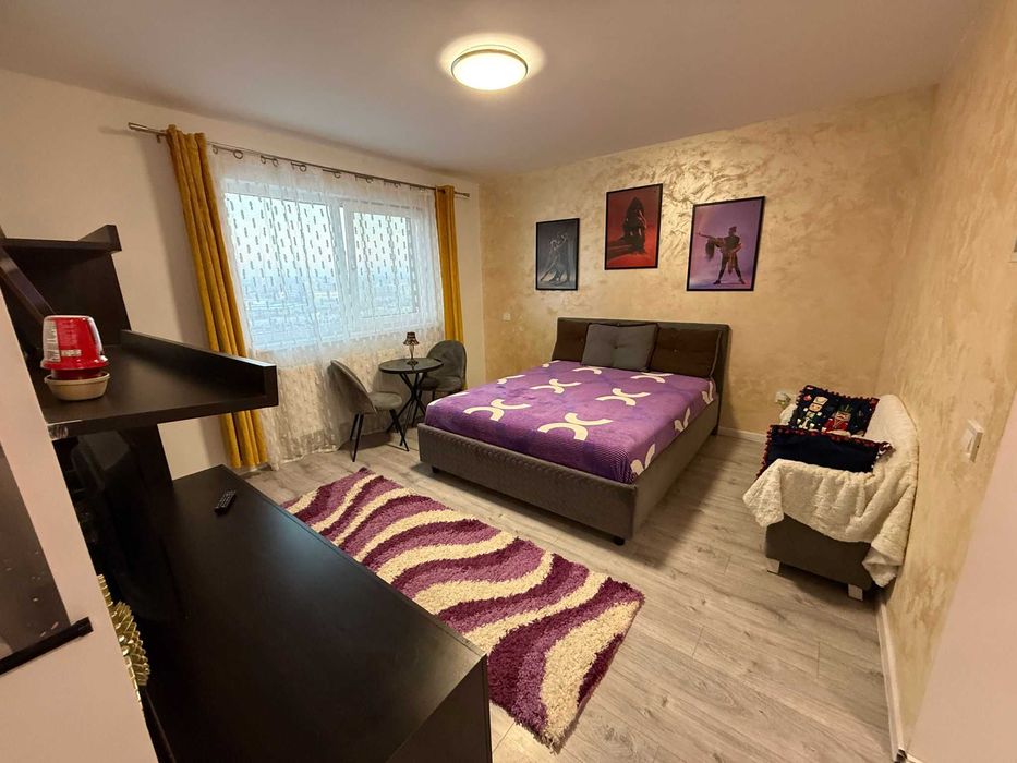 Persoana fizica PF Închiriez Ap 1 cam Bdul Poitiers TOWERS Bloc Nou-38.5mp utilat,mobilat-utilat,cablu si internet inclus