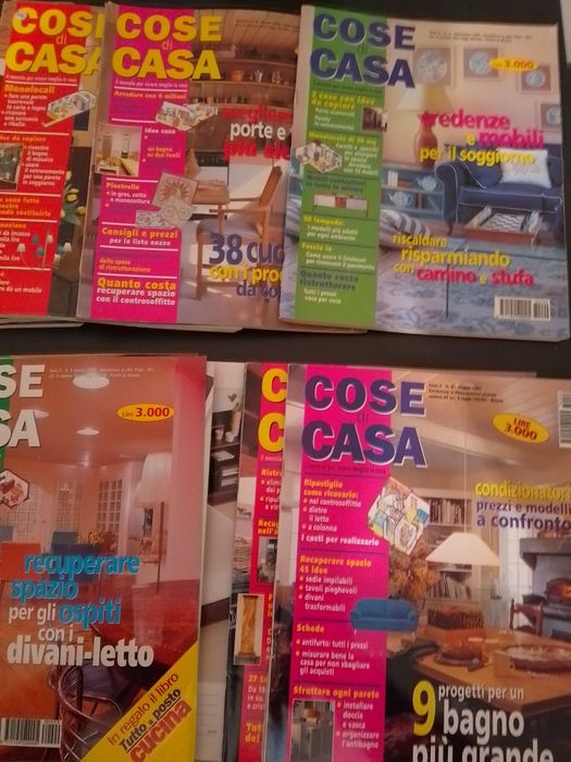 20 бр. списания за обзавеждане от Италия