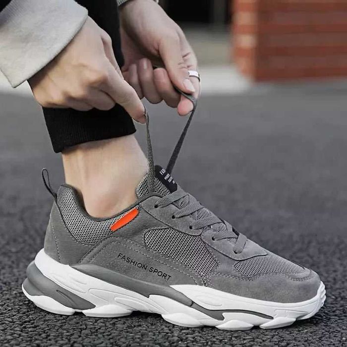 Спортни Маратонки Fashion Sport в сиво и Бяло,размери 39-46 номер