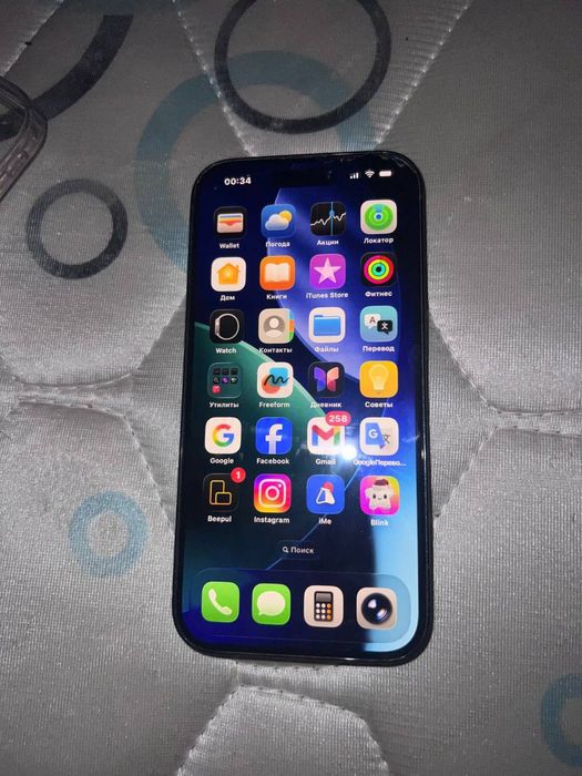 Iphone14pro xotira 256 tali yonkis 76%  karobka dakumet bor