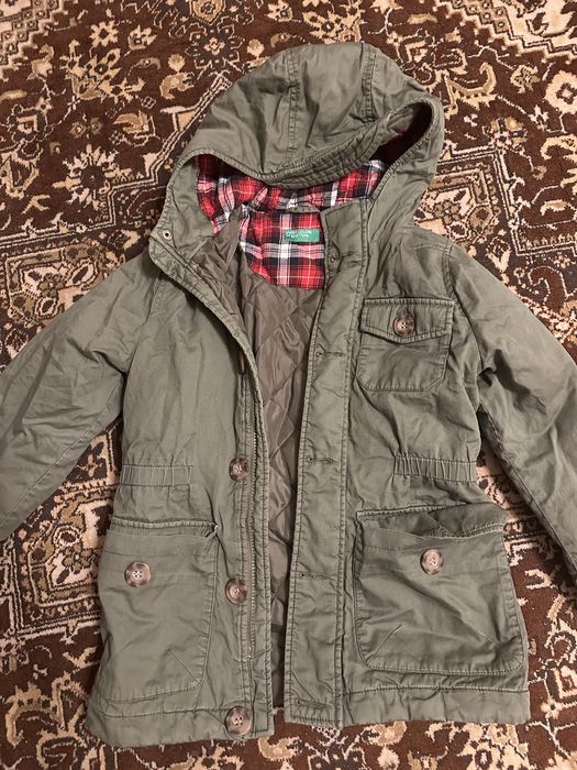 Timberland пухено яке за момче 6-7г и парка Beneton